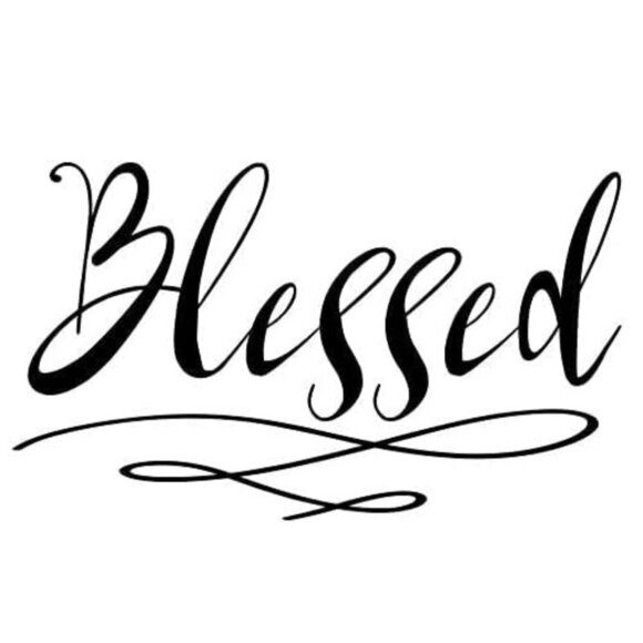 NEW- "Blessed" Wall Stickers Home Decor Wall Stickers (57x35cm) - Picture 4 of 5